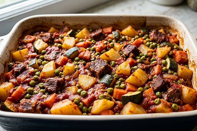 Mixed Vegetable Tajine with Meat