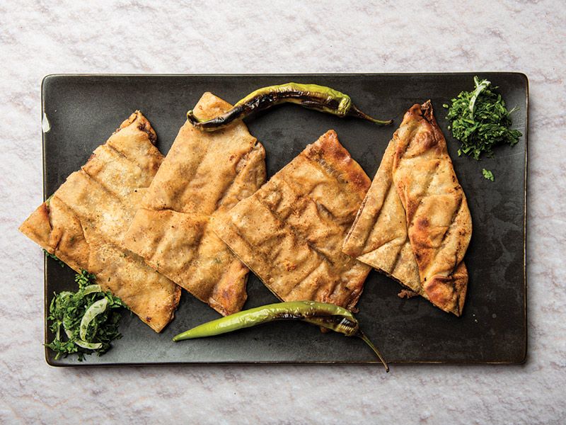 Mojarmasheh with vegetables