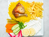 Quarter Grilled Chicken Thigh Meal