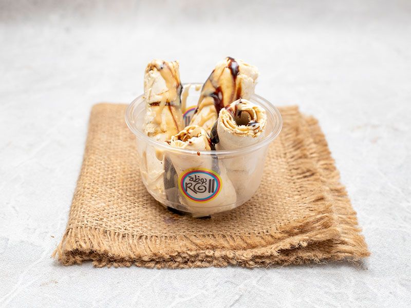 Molasses and Sesame Paste Ice Cream Roll