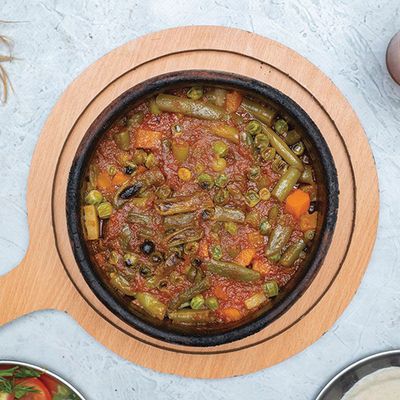 Molokhia, Vegetable, and Okra tajine