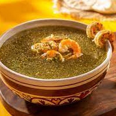 Molokhiya With Seafood