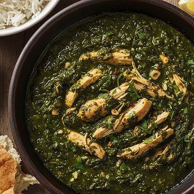 Molokhiya with chicken