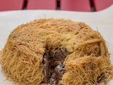 Molten Cake With Konafa And Nutella Chocolate