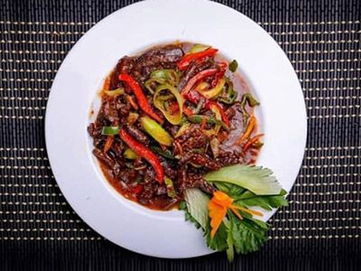 Mongolian Beef With Descavery Sauce