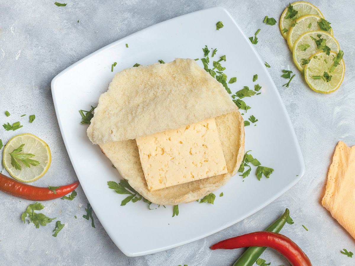 Roumi cheese sandwich