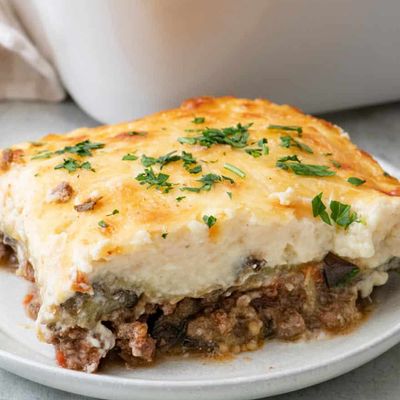 Moussaka Casserole with Minced Meat and Béchamel