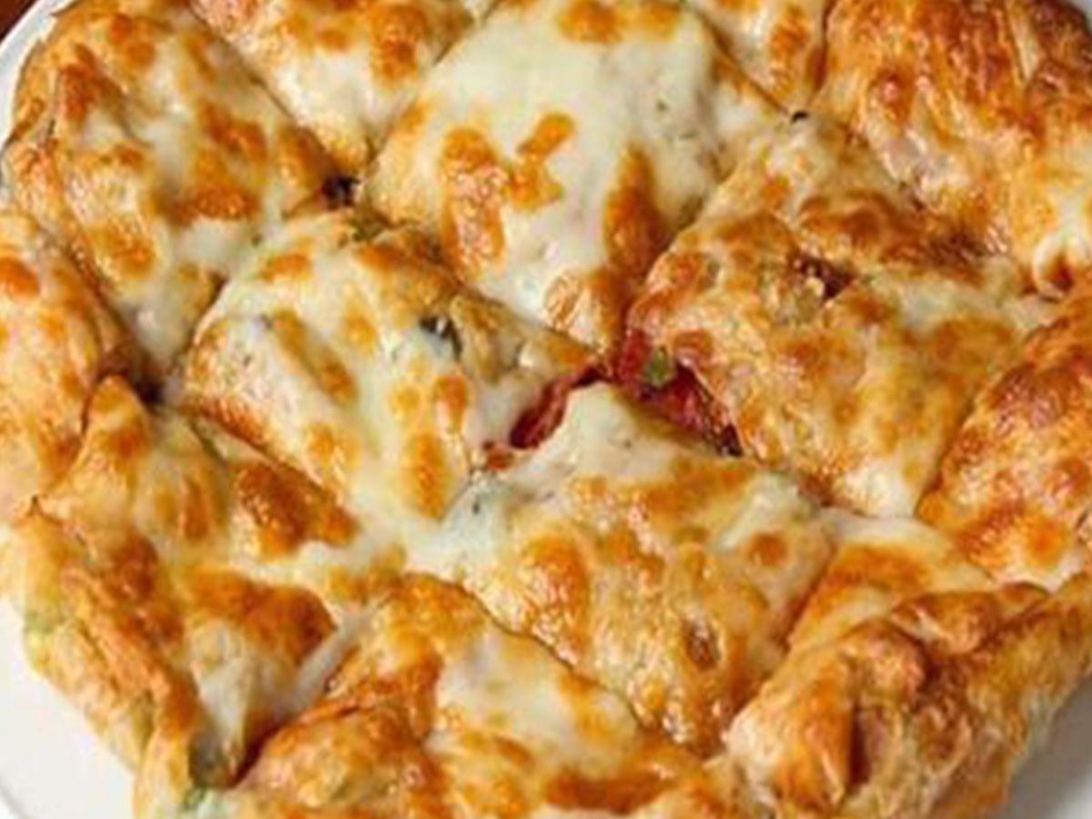 Pie With Mozzarella Cheese