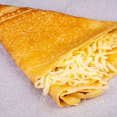 Mozzarella cheese crepe