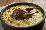 Oven Baked Rice Tajine with Pigeon