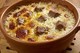 Oven Baked Rice Tajine with Meat