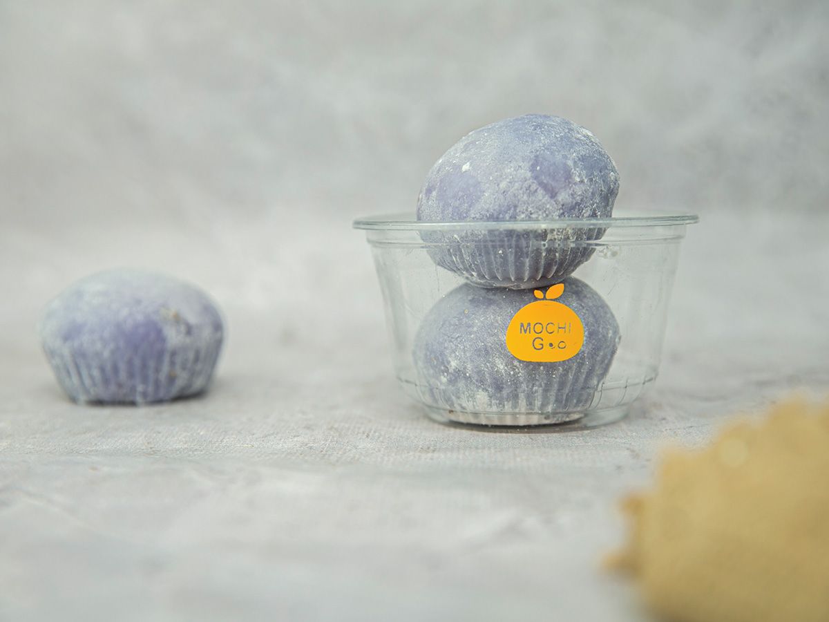 Blueberry Yogurt Mochi Ice Cream