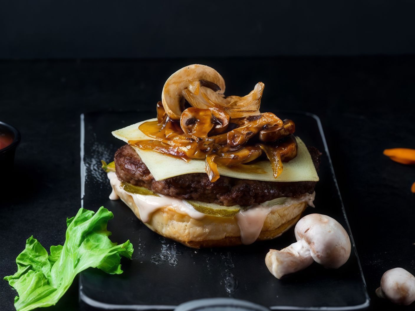 Mush Burger Sandwich