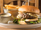 Beef Burger With Mushroom Sandwich