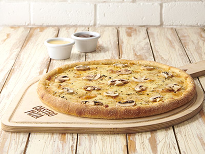 Mushroom Pan Crust Pizza
