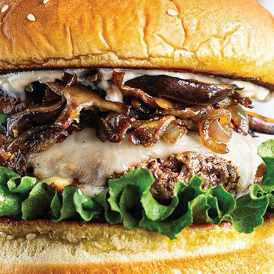 Mushroom meat Burger