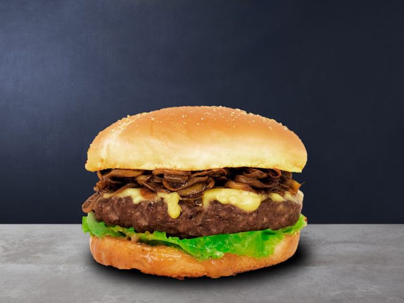 Mushroom Burger Sandwich