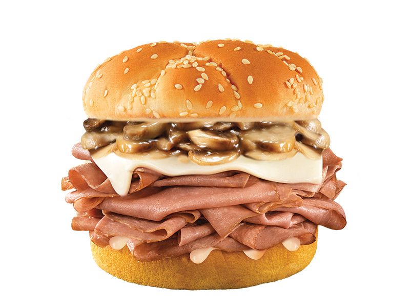 Mushroom N Swiss Deluxe Sandwich