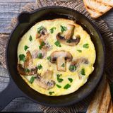 Omelette With Cheese And Mushrooms