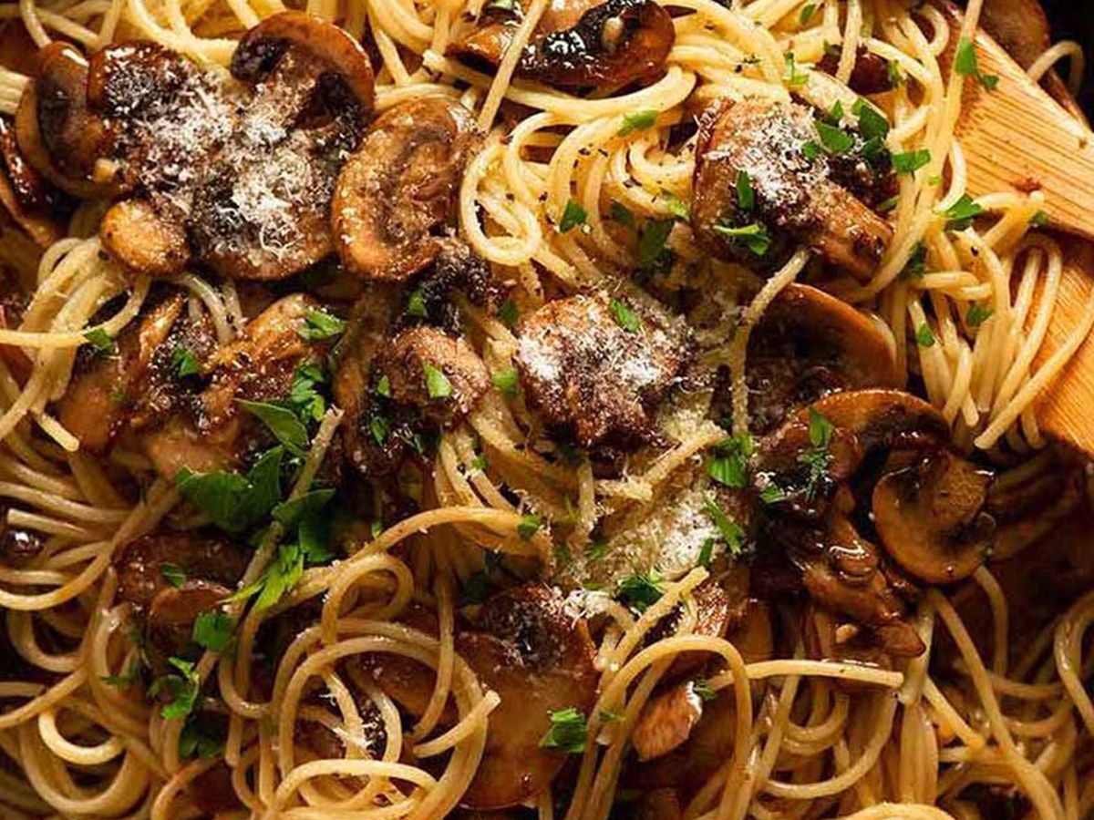 Spaghetti with Mushrooms