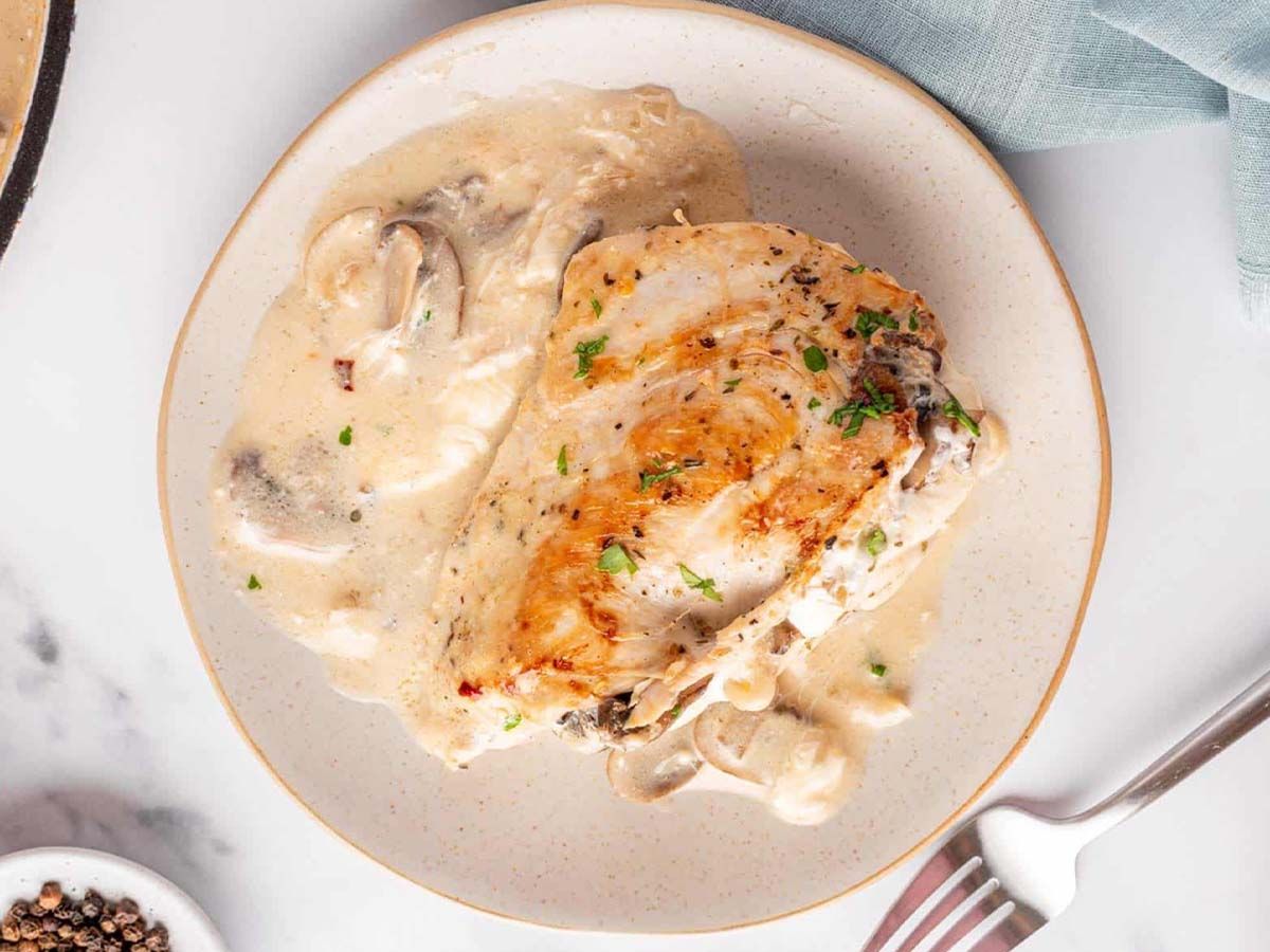 Mushroom Stuffed chicken
