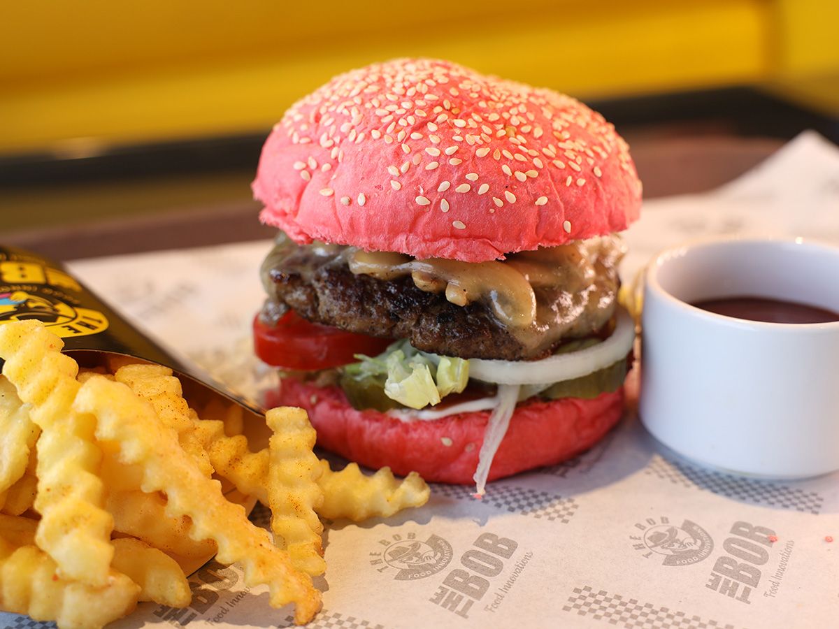 Mushroom and Swiss Burger