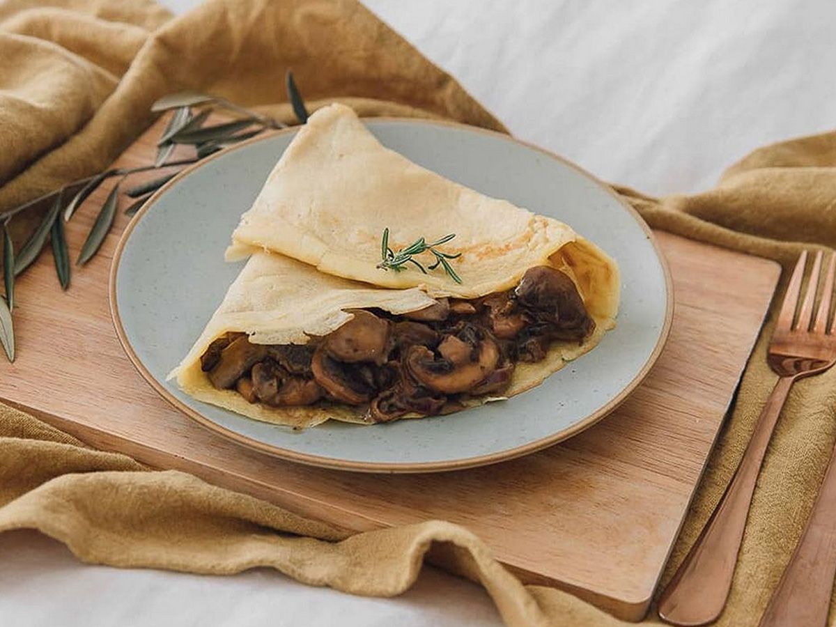 Mushroom crepe