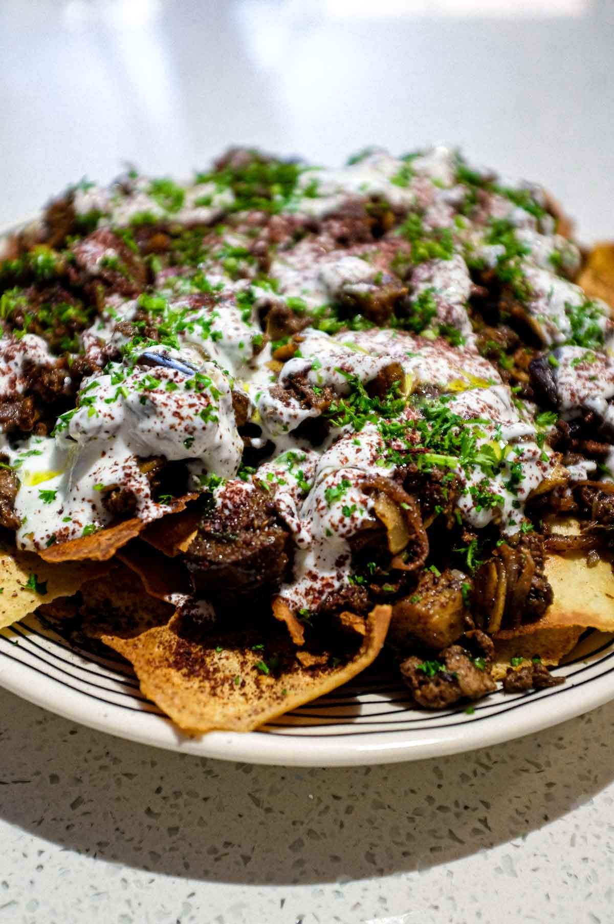 Mutton Shank Fatteh Platter