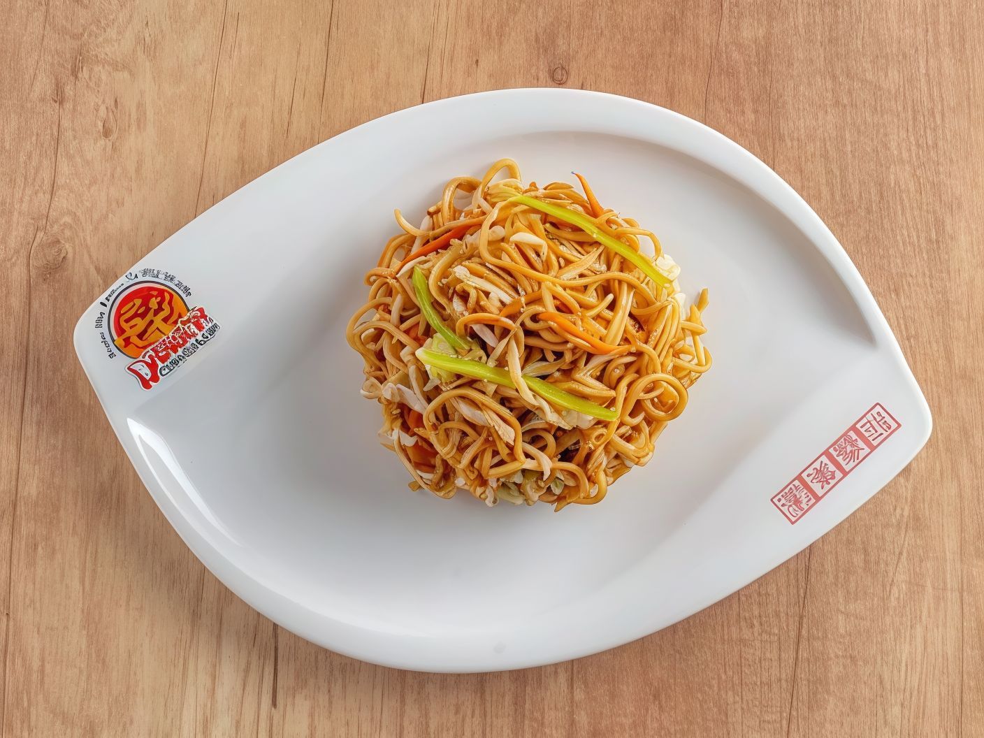 N04- Hande Made Noodles with Vegetables In Chinese Style