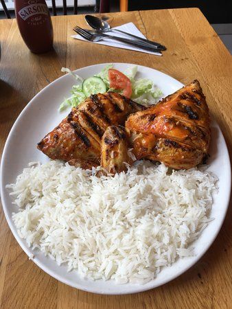 Half Chicken Meal With White Rice