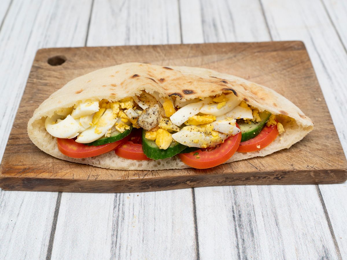 Boiled Eggs With Butter Sandwich