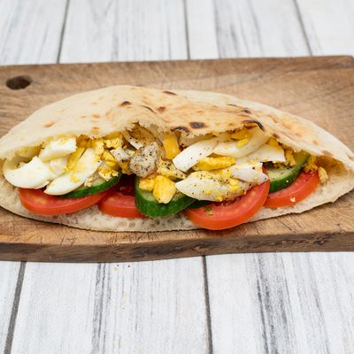 Boiled Eggs With Butter Sandwich