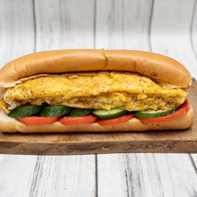 Cheddar Omelette Sandwich