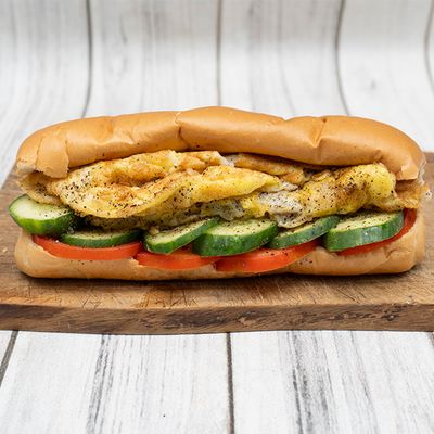 Mozzarella omelette sandwich