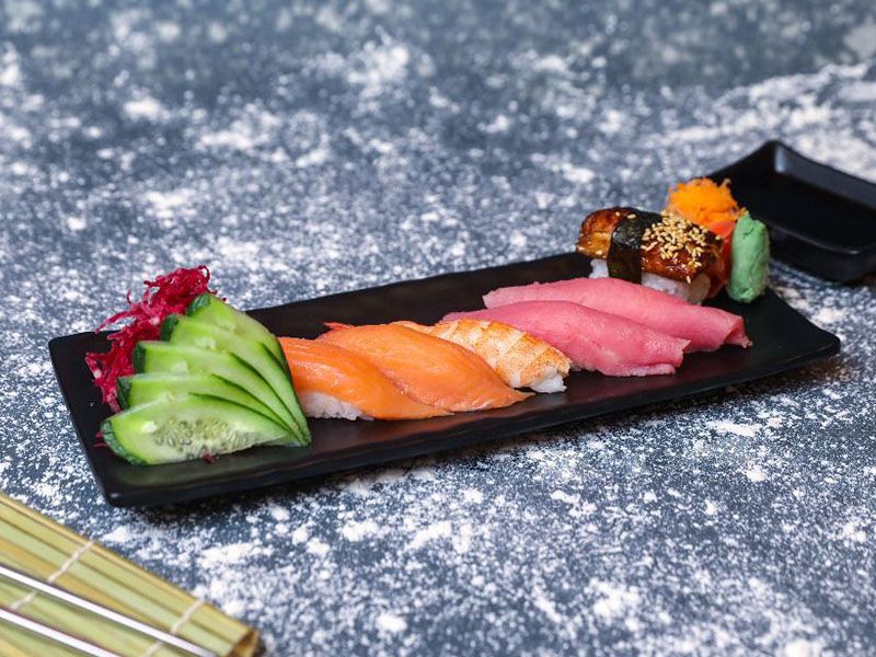 Fried Salmon Nigiri