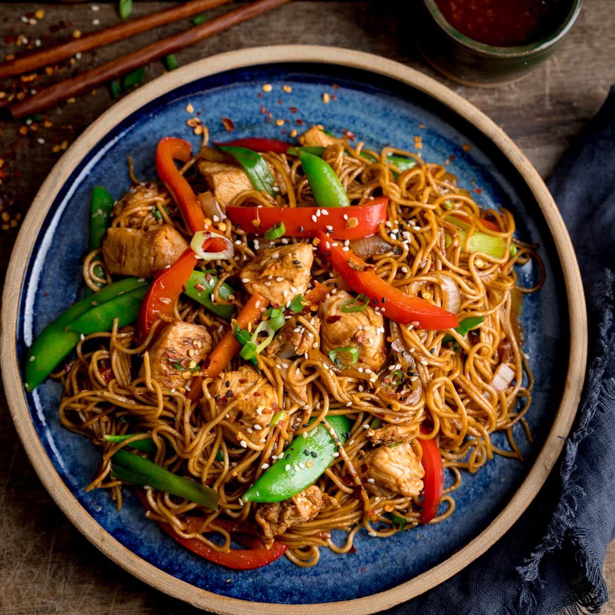 Egg Noodles With Chicken