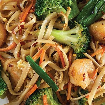 Noodles shrimp