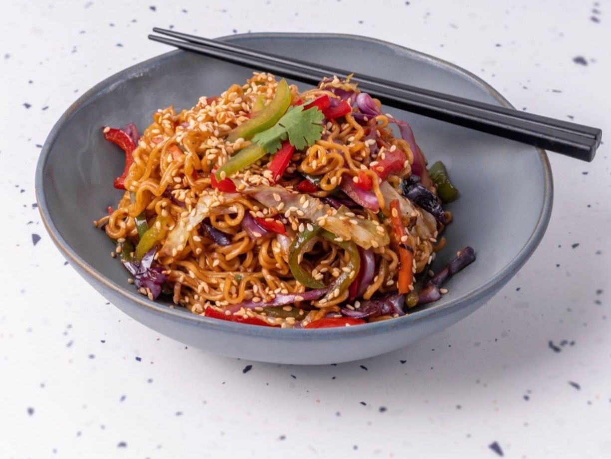 Noodles vegetables