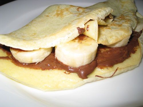 Nutella Chocolate With Banana Crepe