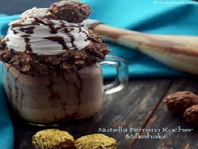 Nutella Chocolate Milkshake