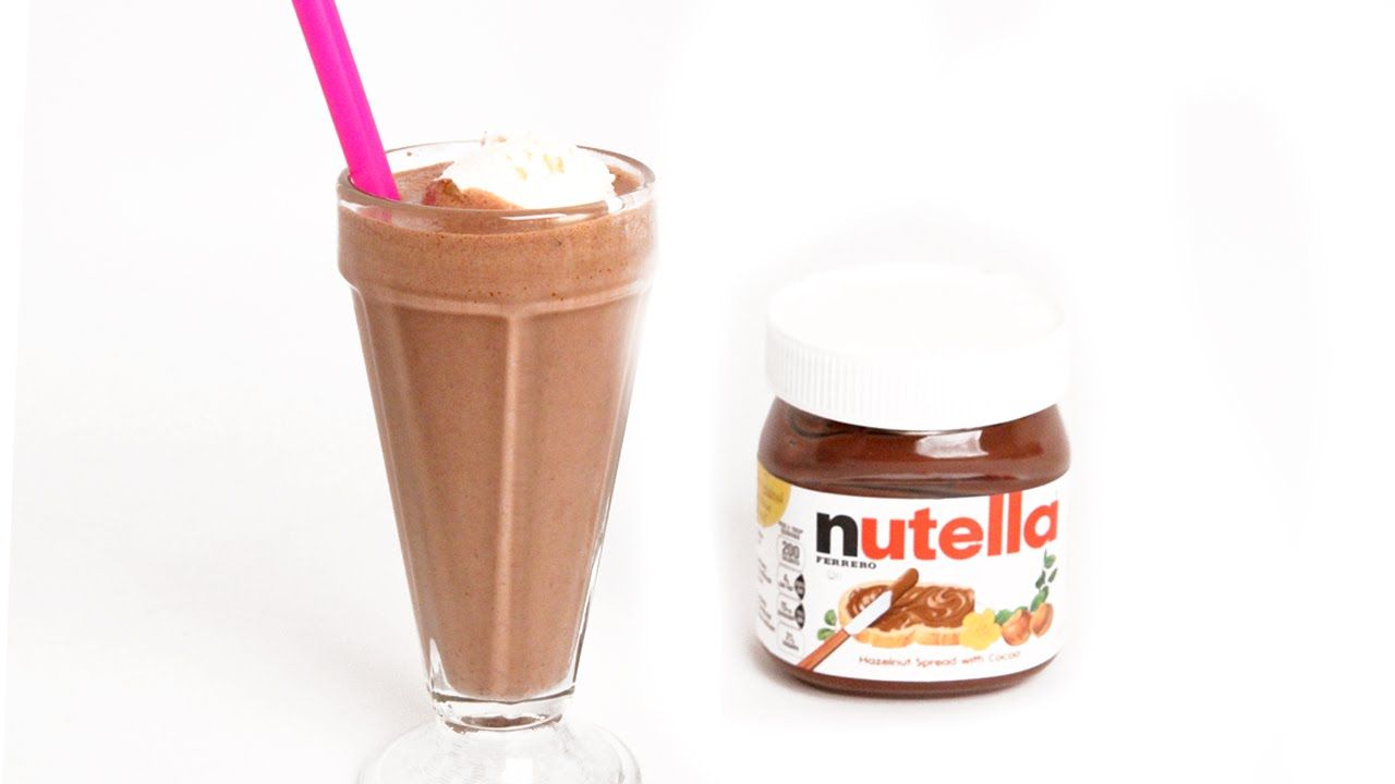 Nutella Chocolate Milkshake