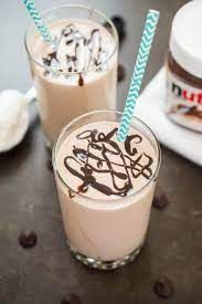 Nutella Chocolate Milkshake