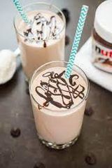 Nutella Chocolate Milkshake