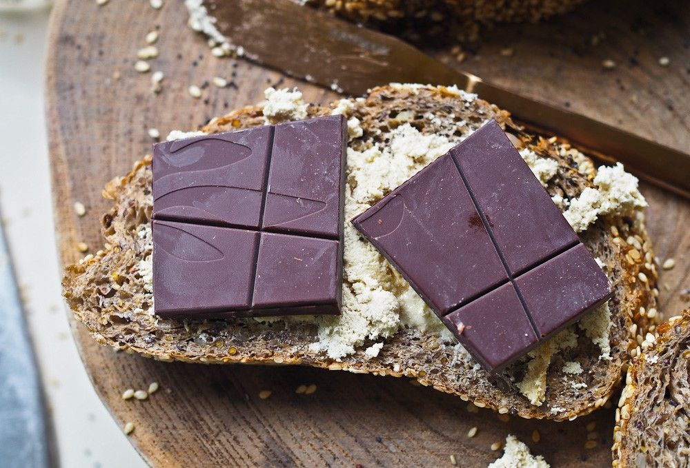 Nutella Chocolate With Halawa And Qeshta Sandwich
