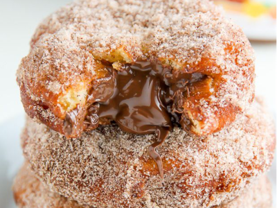 Nutella Chocolate Stuffed Doughnut