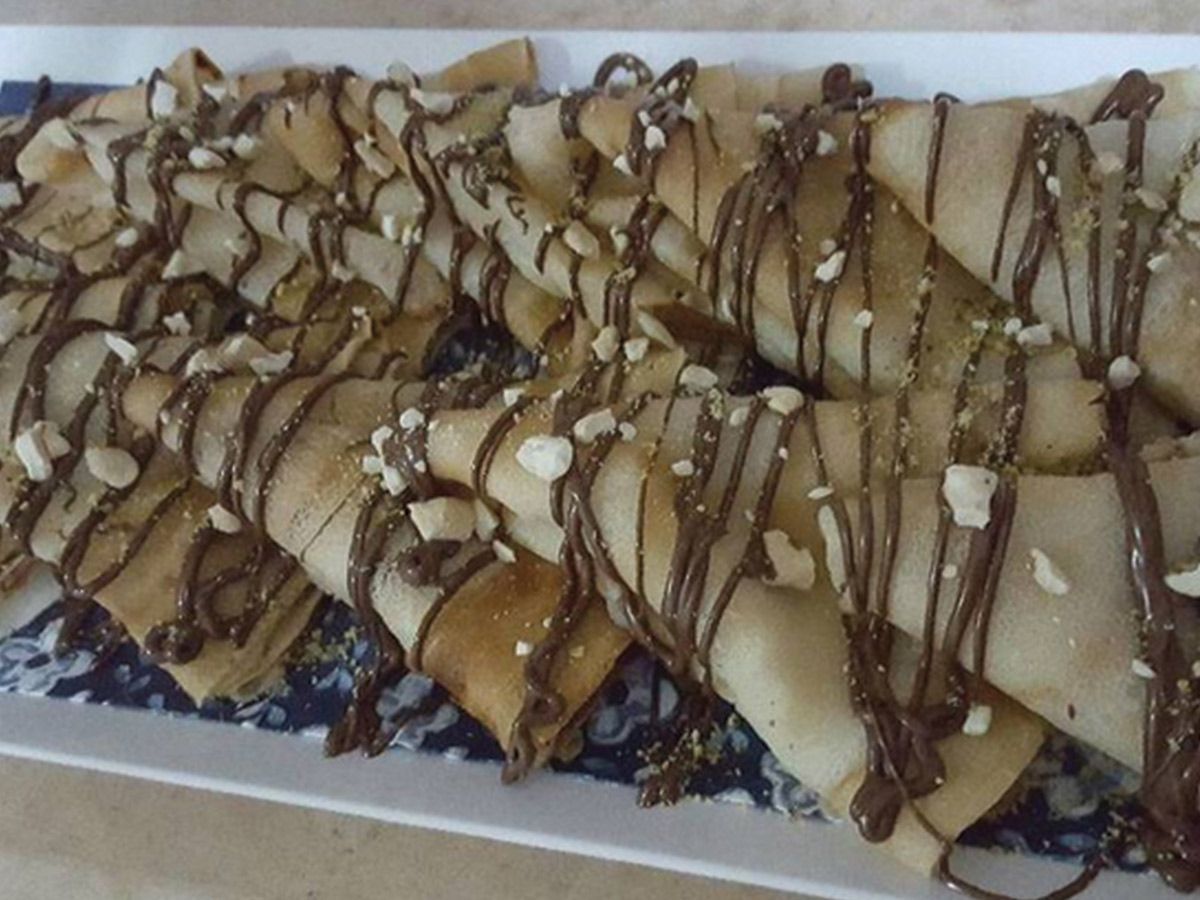 Nutella Crepe with nuts