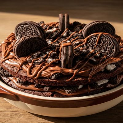 Nutella Oreo Brownies Cake casserole