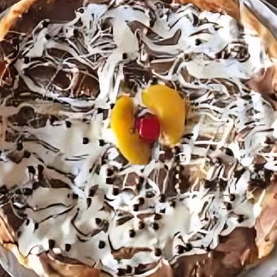 Nutella and White Chocolate Pie