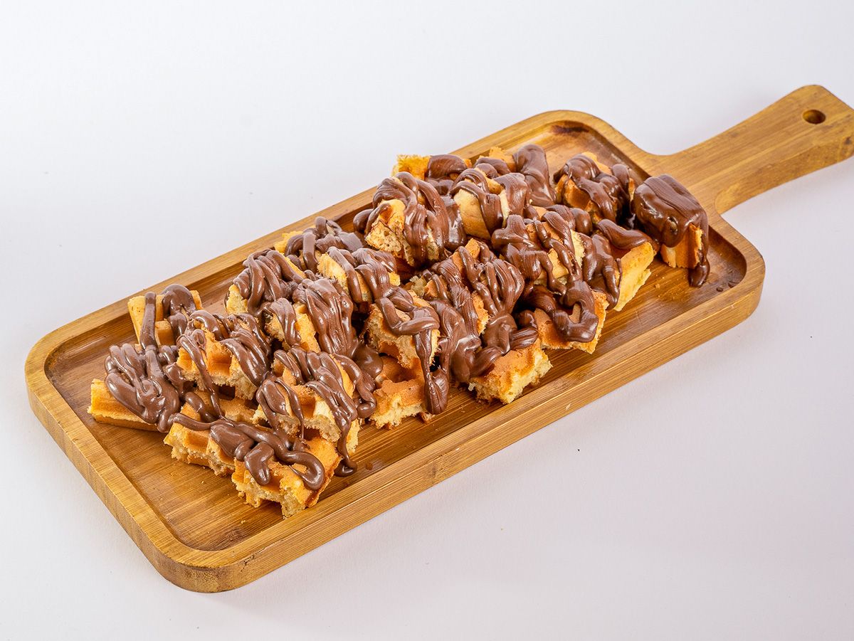 Chocolate Hazelnut Sauce Waffle