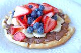 Nutella Chocolate With Fruits Waffle